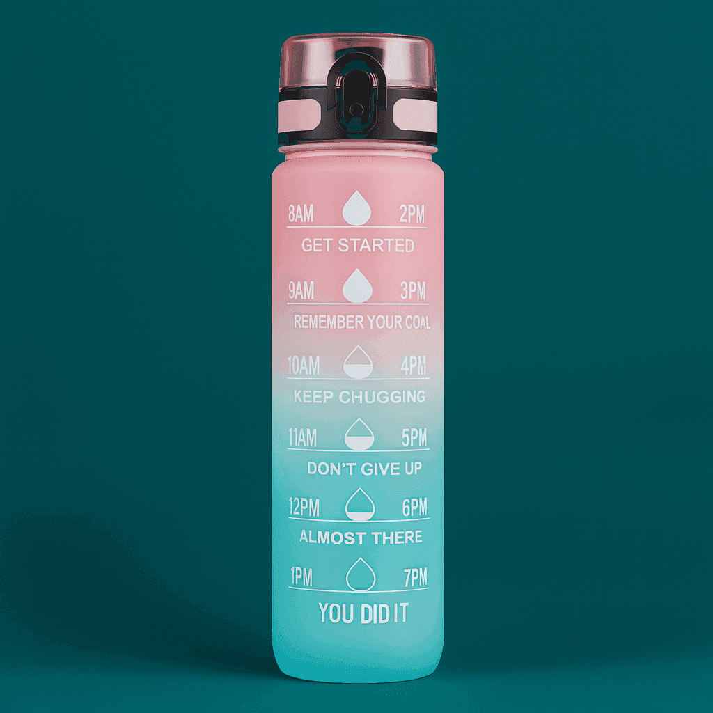 Sculpt’Mom™ Motivational Water Bottle – Your daily hydration and weight loss ally! - Santivibe