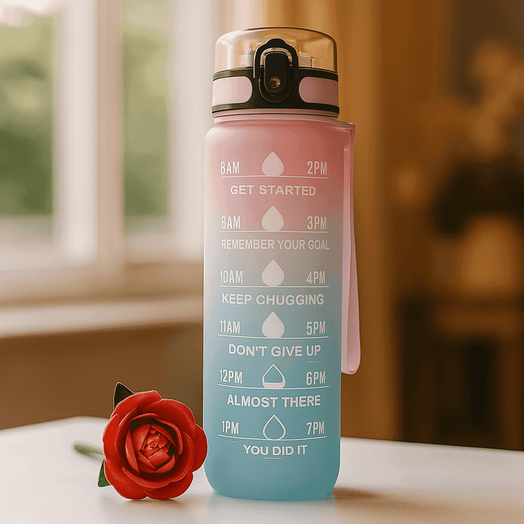 Sculpt’Mom™ Motivational Water Bottle – Your daily hydration and weight loss ally! - Santivibe